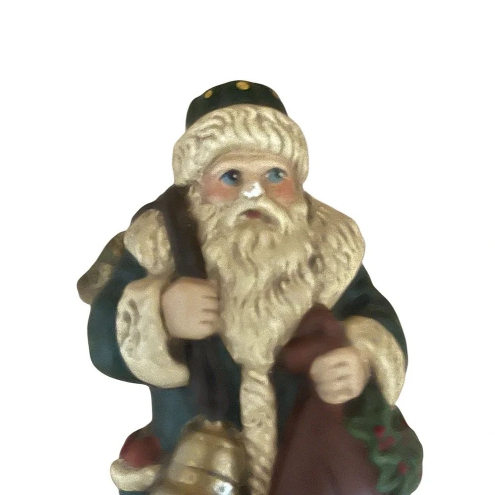 Walnut‎ Ridge Primitives 1908 Santa With Bag Christmas Signed 1991  5
